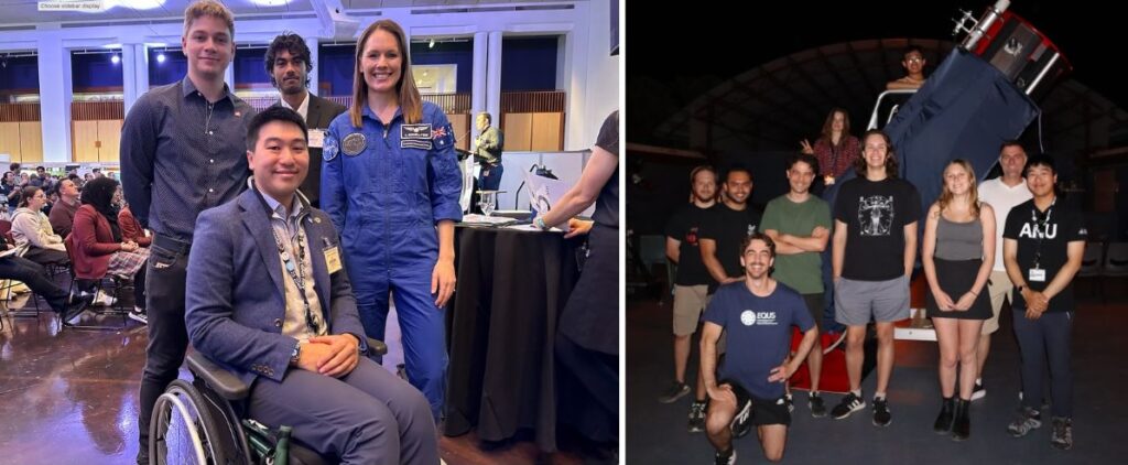 Alan with space peers