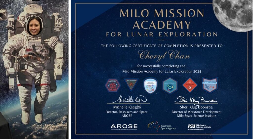 Cheryl's certificate